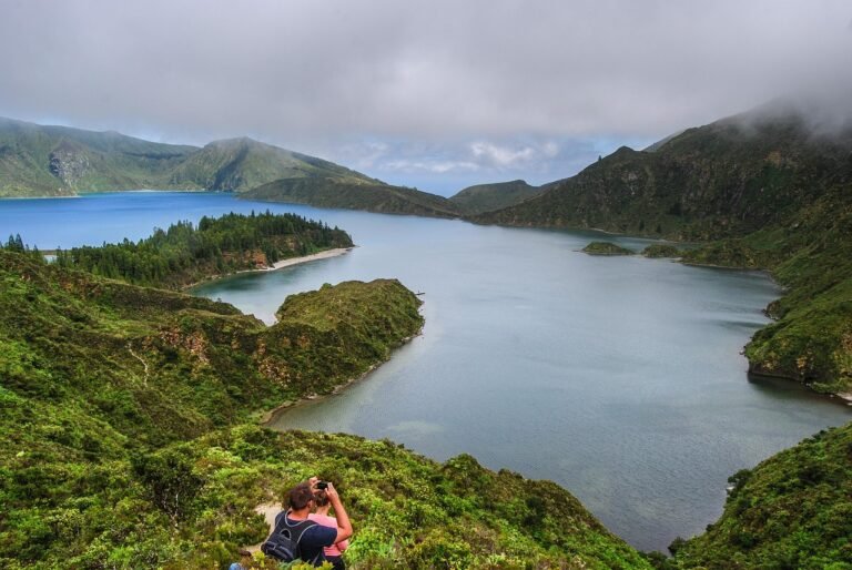 azores, lagoon, landscape, cloudy, scenery, azores, azores, azores, azores, azores