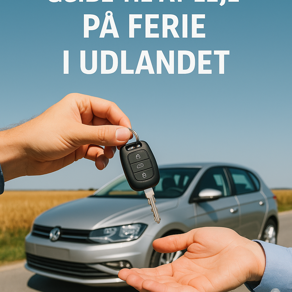 Illustration of Guide til at leje bil på ferie i udlandet