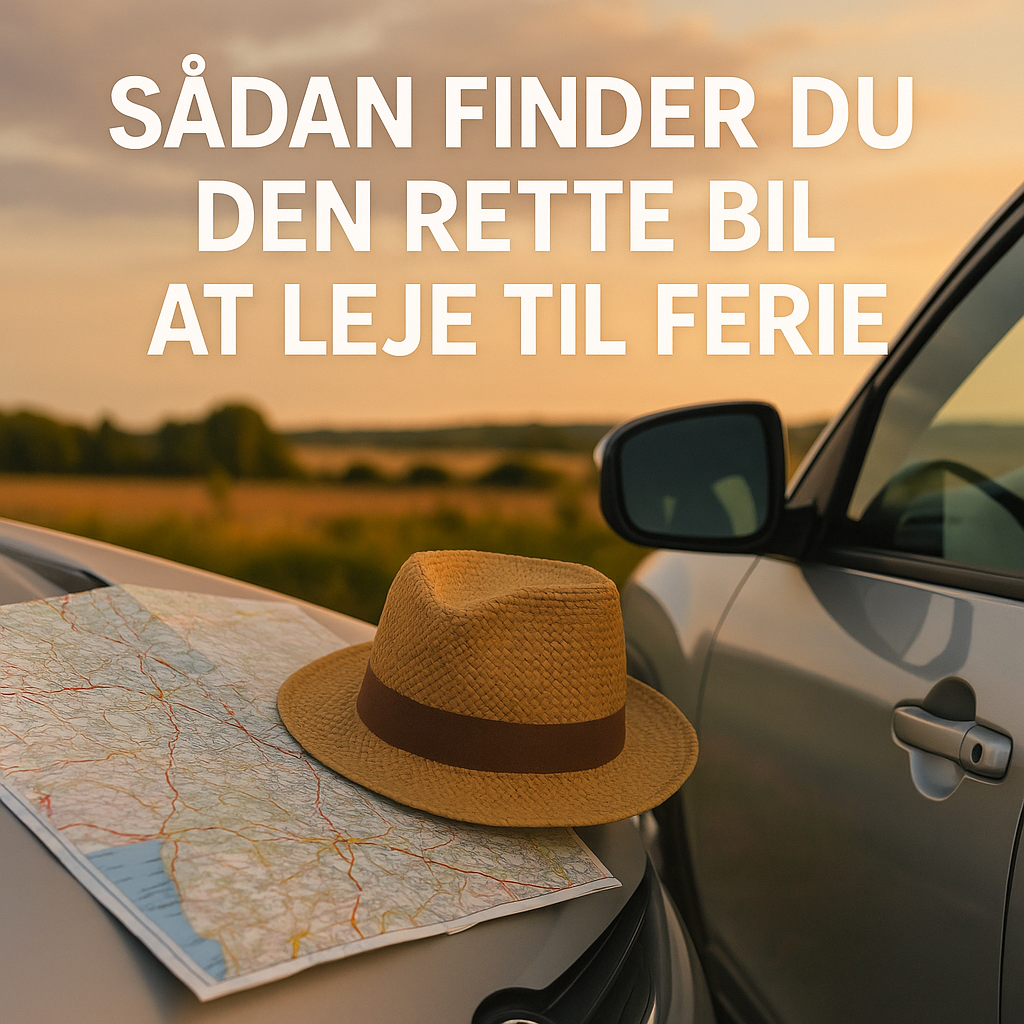 Illustration of Sådan finder du den rette bil at leje til ferie